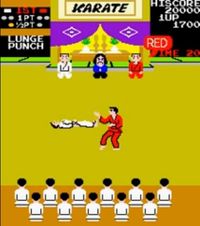 une photo d'Ã©cran de Karate Champ sur Arcade